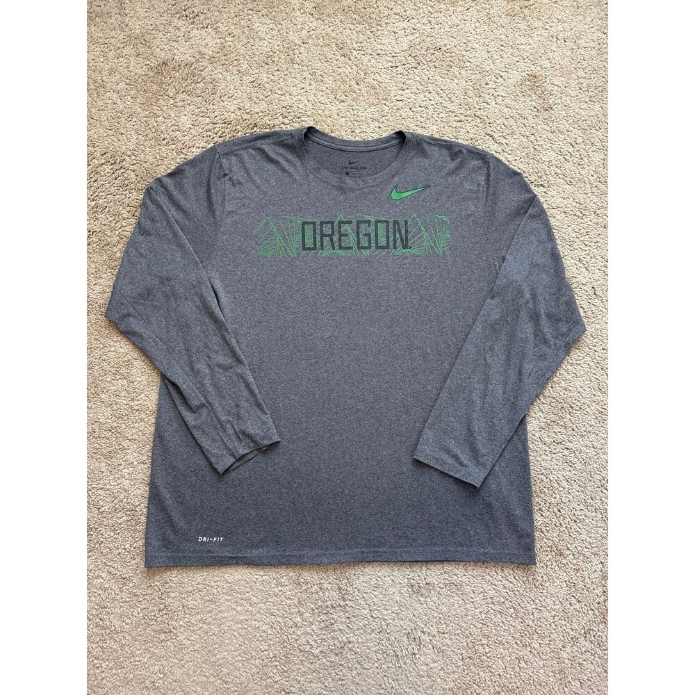 Oregon Ducks Nike Dri-Fit Men’s Long Sleeve Tee Size XXL